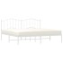 Estructura de cama con cabecero metal blanca 200x200