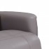 Sillón reclinable de masaje con reposapiés cuero sintético