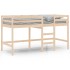 Cama alta de niños con escalera madera maciza pino 90x200