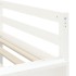 Cama alta de niños con tobogán madera maciza blanca 90x190