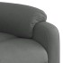 Sillón reclinable eléctrico de tela gris