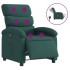 Sillón reclinable de masaje eléctrico tela verde