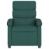 Sillón reclinable de masaje eléctrico tela verde