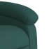 Sillón reclinable de masaje eléctrico tela verde