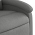 Sillón reclinable eléctrico de tela gris