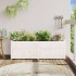 Jardinera madera maciza de pino blanco 150x50x50