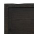 Encimera de baño madera tratada marrón oscuro 100x50x(2-6)