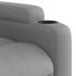 Sillón de masaje eléctrico reclinable elevable tela gris