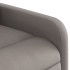 Sillón eléctrico reclinable elevable de tela gris