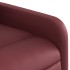 Sillón reclinable elevable cuero artificial rojo