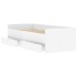 Estructura de cama con cajones blanco 90x200