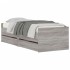 Estructura de cama con cajones Sonoma gris 75x190