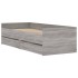 Estructura de cama con cajones Sonoma gris 75x190