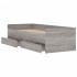 Estructura de cama con cajones Sonoma gris 75x190