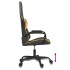 Silla gaming de masaje cuero sintético negro y