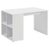 FMD Escritorio con estantes laterales blanco 117x72,9x73,5