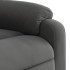 Sillón reclinable de masaje tela de microfibra gris