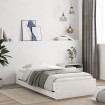 Cama con cajones madera de ingeniería blanca 190x190 cm