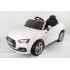 Coche eléctrico Audi S blanco con radio control