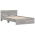 Estructura de cama con cabecero gris Sonoma 120x190