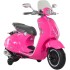 Moto eléctrica Vespa rosa