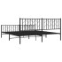 Estructura de cama cabecero y pie de cama metal negro