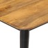 Mesa de centro madera maciza de mango y hierro 110x50x40