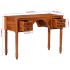 Escritorio con cajones madera maciza de acacia 110x50x76