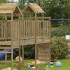 Casita infantil con pared escalada madera pino 53x110,5x214