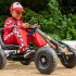 Coche a pedales Go-Kart para niños rojo