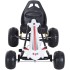 Coche a pedales Go-Kart para niños blanco