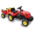 Tractor a pedales Go-Kart para niños rojo