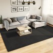 Alfombra de pelo corto suave lavable HUARTE negro 240x340 cm