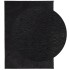 Alfombra de pelo corto suave lavable HUARTE negro 240x340