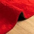 Alfombra de pelo corto suave lavable HUARTE rojo 240x240