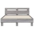 Cama con cabecero madera de ingeniería gris Sonoma 120x190