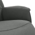 Sillón reclinable con reposapiés tela gris