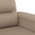 Sillón cuero sintético color capuchino 60