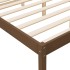 Cama personas mayores madera maciza pino marrón miel 200x200