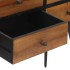 Mesa consola con cajones teca maciza reciclada 116x30x76