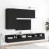 Muebles de TV de pared 5 piezas madera de ingeniería