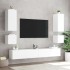 Muebles de TV de pared con luces LED 6 piezas