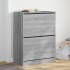 Mueble zapatero 2 cajones abatibles gris Sonoma 80x42x108