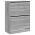 Mueble zapatero 2 cajones abatibles gris Sonoma 80x42x108