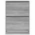 Mueble zapatero 2 cajones abatibles gris Sonoma 80x42x108