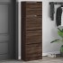 Mueble zapatero 4 cajones abatibles marrón roble