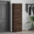 Mueble zapatero 4 cajones abatibles marrón roble