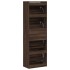 Mueble zapatero 4 cajones abatibles marrón roble