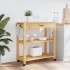 Carrito de cocina MONZA madera maciza de pino 84x40x90