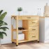 Carrito de cocina MONZA madera maciza de pino 84x40x90